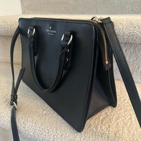 Kate Spade purse. Like new. Black with shoulder strap. - Picture 2 of 2